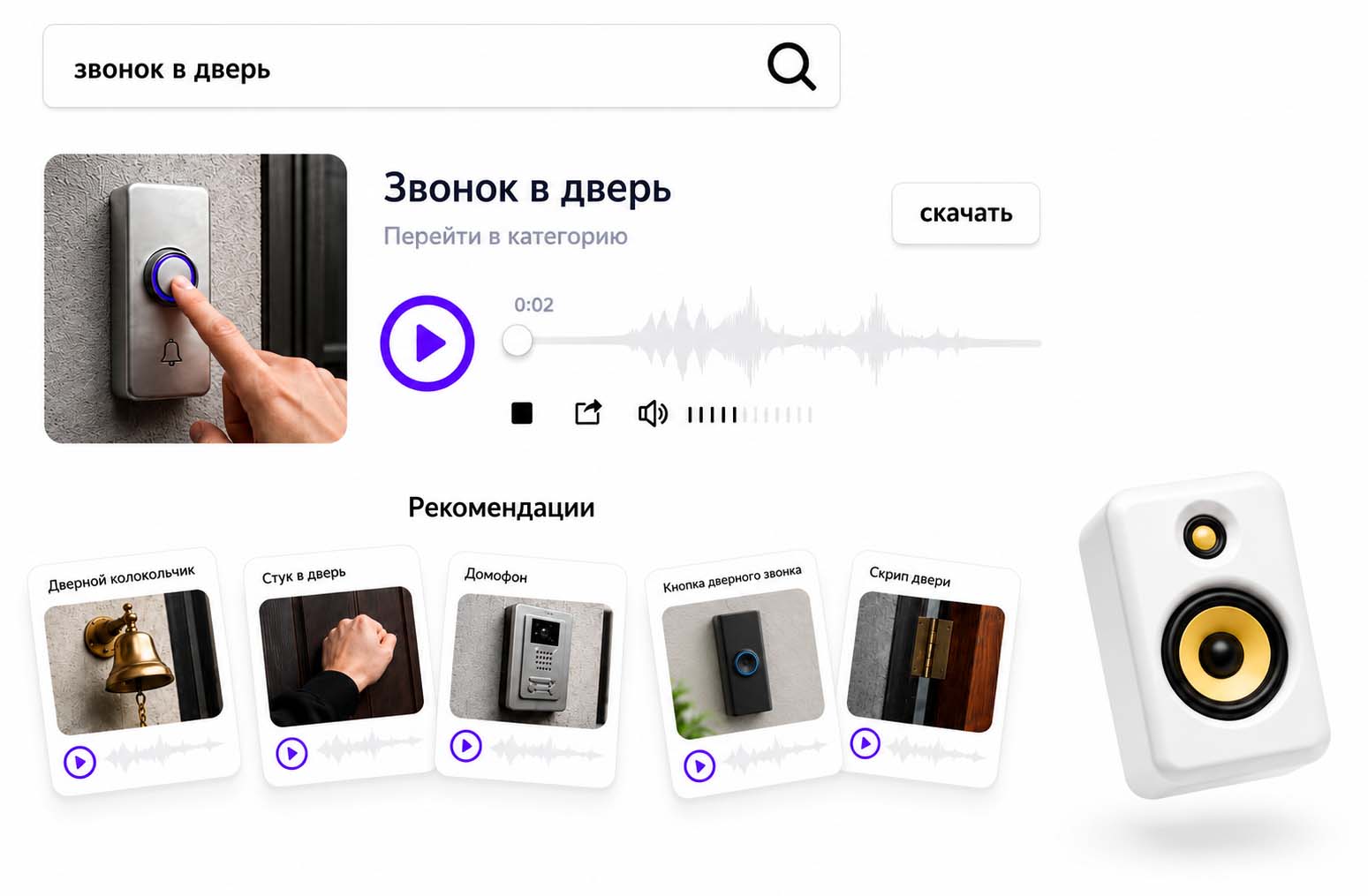 Рекомендации похожих звуков и ИИ